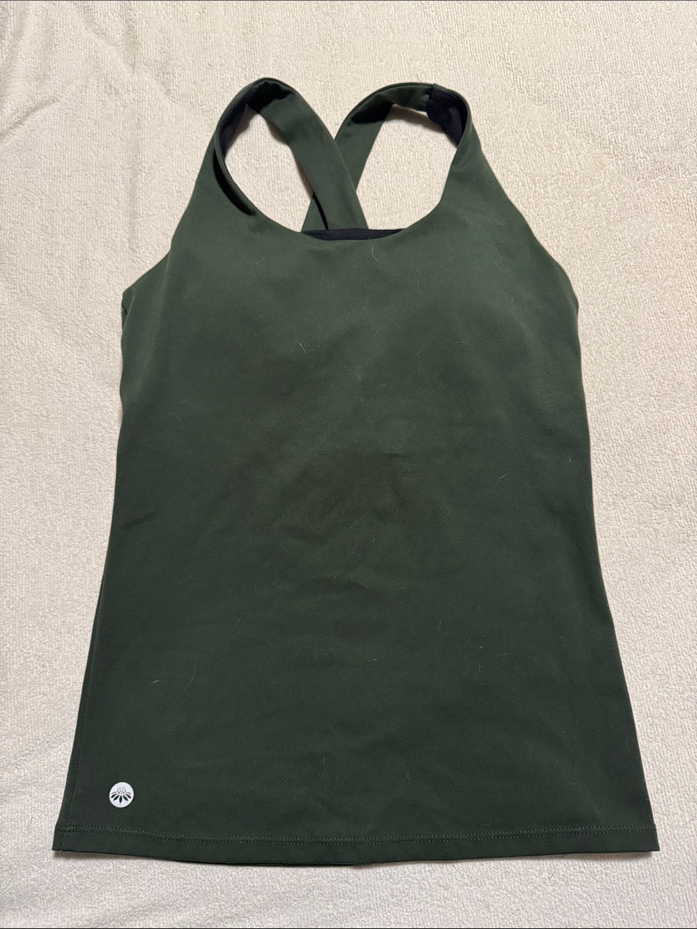 Senita Athletics Evergreen Salutation Cross-Back Tank
